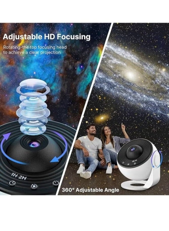 Gravity Planetarium Star Projector – Realistic Starry Sky & Solar System Constellation Night Light, Moon & Stars Projection for Kids & Adults – Home Theater, Bedroom, Living Room Decor (White) | STAR12IN1 - Image 4