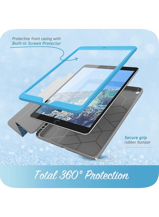 I-blason Cosmo Case for iPad 9th/8th/7th Generation, iPad 10.2 (2021/2020/2019), Full-Body Trifold with Built-in Screen Protector Protective Smart Cover with Auto Sleep/Wake & Pencil Holder (Blue) - Image 3