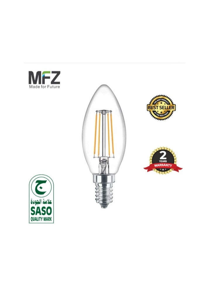 MFZ MFZ LED Lamp 6W | 2700K Warm White | 600 Lumens | AC 220-240V | 50/60Hz | 100 lm/W Energy Efficient Bulb  - Image 1