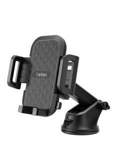 Earldom EH280 Car Phone Holder – Strong Suction – Adjustable Telescopic Arm-360° Rotation – Black