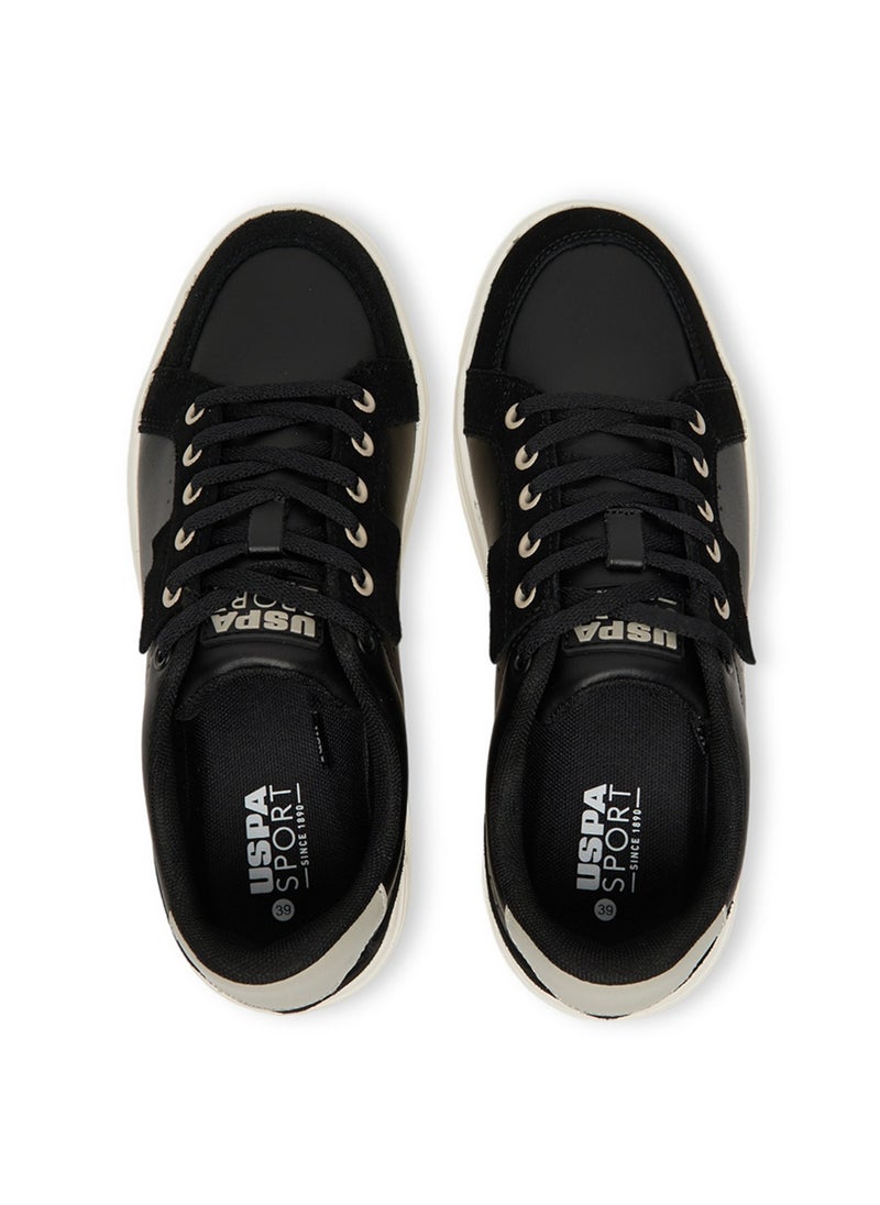 U.S. Polo Assn. Women's Black Platform Sneakers  - Stylish Lace-Up Design with Comfort Cushioned Sole for Everyday Wear  - Image 5