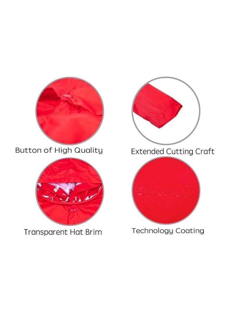 **معطف مطر للأطفال، معطف مطر كرتوني للأطفال، معطف مطر قابل لإعادة الاستخدام بغطاء رأس وقبعة وأكمام، معطف مطر، مثالي لحماية أطفالك** - Image 4