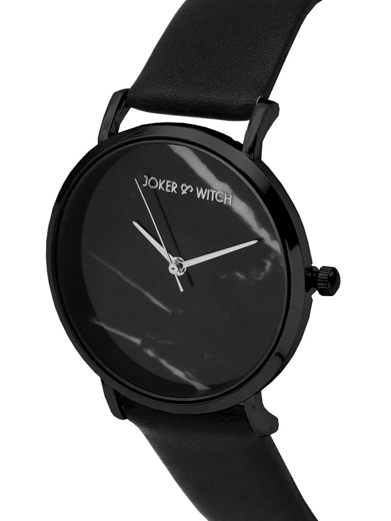 Joker & Witch Women Giselle 34mm Black Dial 18mm Faux Leather Watch - Image 3