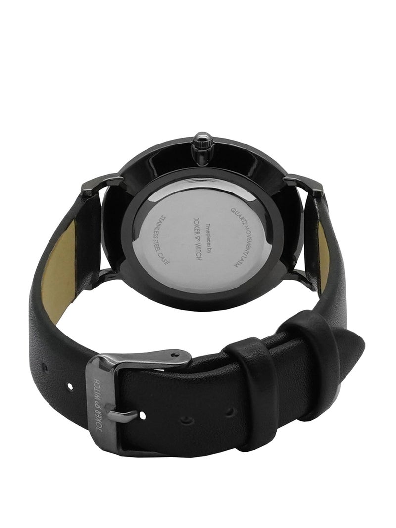 Joker & Witch Women Giselle 34mm Black Dial 18mm Faux Leather Watch - Image 5