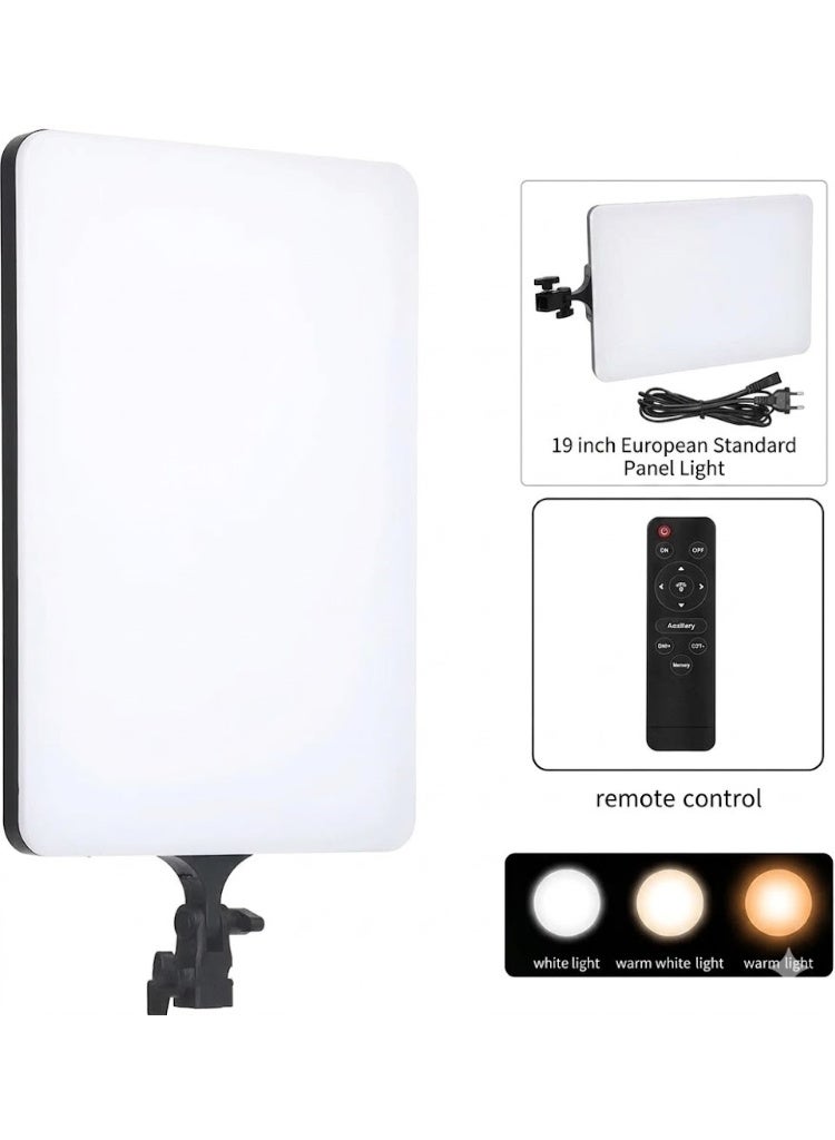 طقم إضاءة LED ثنائي اللون PL-012 للفيديو والتصوير، 3200-6500 كلفن | مع جهاز تحكم عن بُعد، بدون حامل، إضاءة استوديو مثالية لليوتيوب، وبث الألعاب، وتيك توك، عمر بطارية طويل. - Image 1