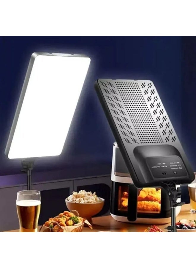 طقم إضاءة LED ثنائي اللون PL-012 للفيديو والتصوير، 3200-6500 كلفن | مع جهاز تحكم عن بُعد، بدون حامل، إضاءة استوديو مثالية لليوتيوب، وبث الألعاب، وتيك توك، عمر بطارية طويل. - Image 4