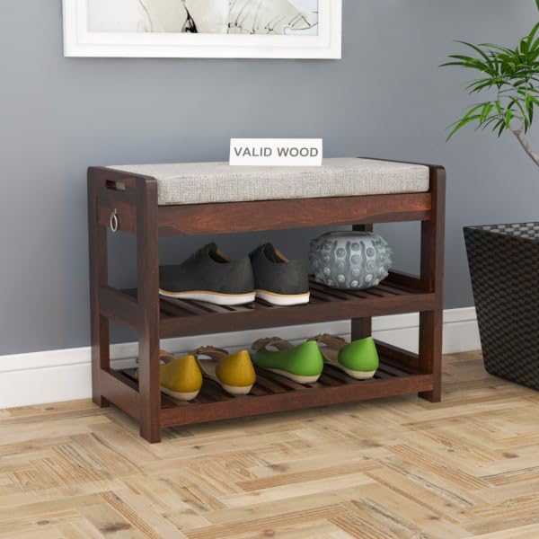 تسوق VALID WOOD وVALID WOOD sheesham Wood Shoe Rack with Seat Solid ...