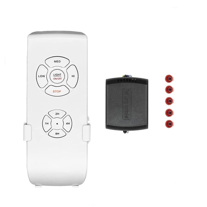 Smekitlly Universal Ceiling Fan Remote Control Kit - 3-in-1 Wireless Mini Remote with Speed Control, Light Switch & Timer for Hunter, Honeywell, Harbor Breeze, Westinghouse & Other Major Brands - Image 1