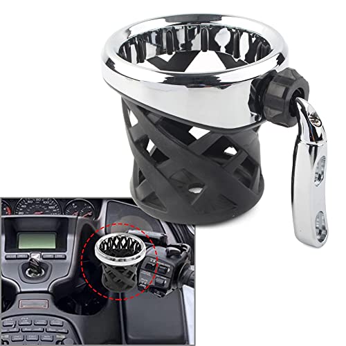 Cakievro Goldwing GL1800 Motorcycle Handlebar Cup Holder Drink Mounted for Honda Gold Wing GL 1800 Trike 2001-2021 F6B 2013-21 (Silver) - Image 1