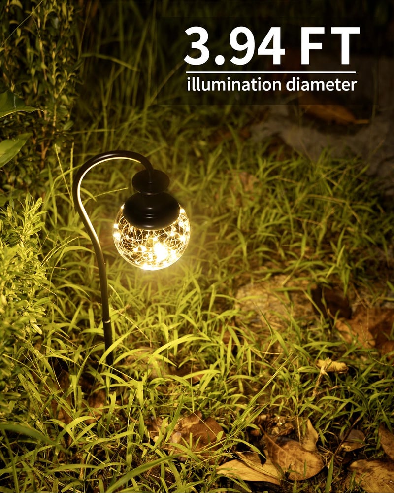 BTNHPLite Low Voltage Globe Garden Lights, Landscape Lighting Low Volt Glass Pathway Lights, Decroative LED Path Lighting for Path, Patio, Yard, Walkway, 12-24V AC/DC, Corded, Waterproof, 2.5W 136LM - Image 4
