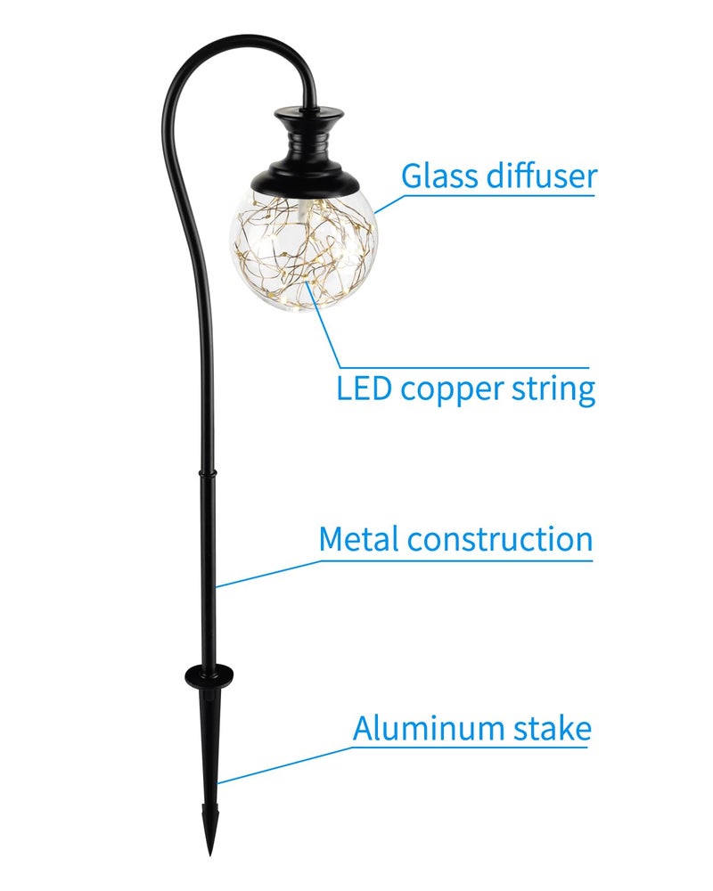 BTNHPLite Low Voltage Globe Garden Lights, Landscape Lighting Low Volt Glass Pathway Lights, Decroative LED Path Lighting for Path, Patio, Yard, Walkway, 12-24V AC/DC, Corded, Waterproof, 2.5W 136LM - Image 5