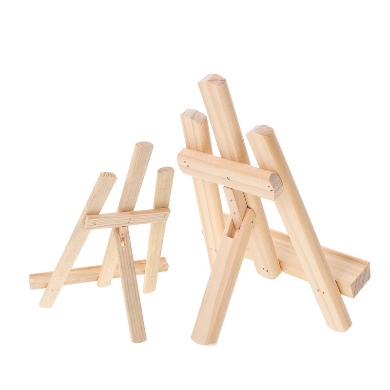 Wooden Folding Desktop Phone Tablet Stand Tripod Compact Portable Bracket - Image 2