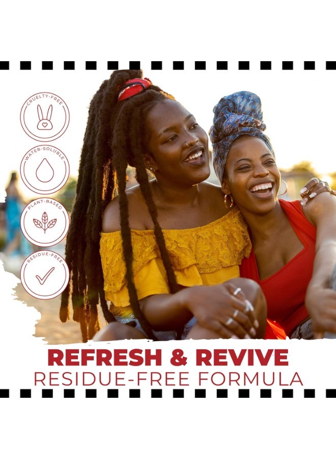 Dollylocks Refreshening Spray for Locs, Braids, Extensions, Dreadlocks | Rosemary Peppermint Lemon | Plant-based, Residue-free, Sulfate-free | Refresh Moisturizing Scalp Relief | 8 oz - Image 4