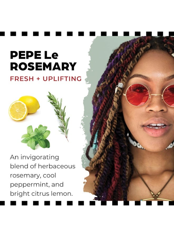 Dollylocks Refreshening Spray for Locs, Braids, Extensions, Dreadlocks | Rosemary Peppermint Lemon | Plant-based, Residue-free, Sulfate-free | Refresh Moisturizing Scalp Relief | 8 oz - Image 3