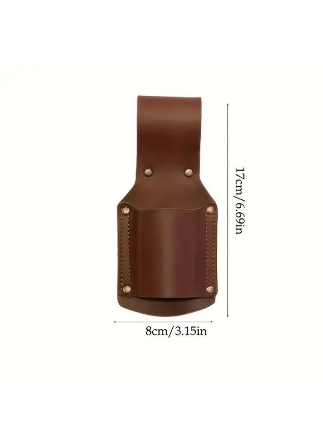 Brown Outdoor Camping Hammer Storage Case Waist Axe Cover Knife Protection Tool - Image 3