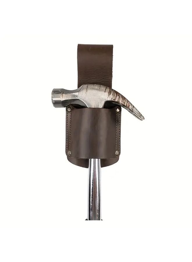 Brown Outdoor Camping Hammer Storage Case Waist Axe Cover Knife Protection Tool - Image 4