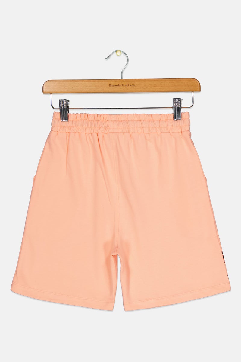 MARVEL Kids Boy Drawstring Graphic Print Basic Shorts, Peach - Image 3