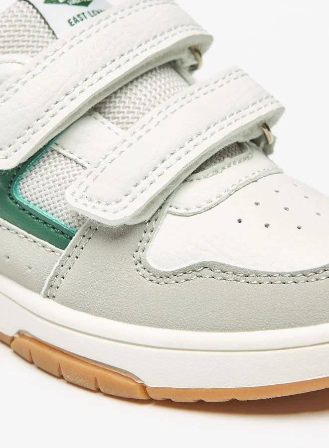 لي كوبر Boys' Colourblock Sneakers with Hook and Loop Closure