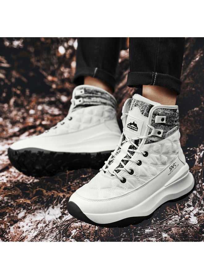 Flying in the snow Snow Flying 25 Years Winter Fleece Warm Thick Sole Snow Boots High Top Cotton Boots Sports Casual Men's Boots Women's Boots - Image 5