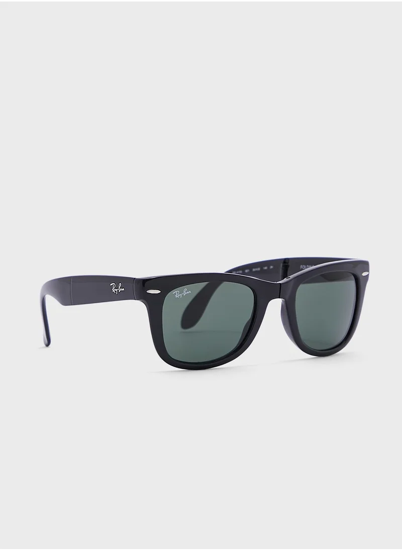 Ray-Ban 0Rb4105 Folding Wayfarer Sunglasses