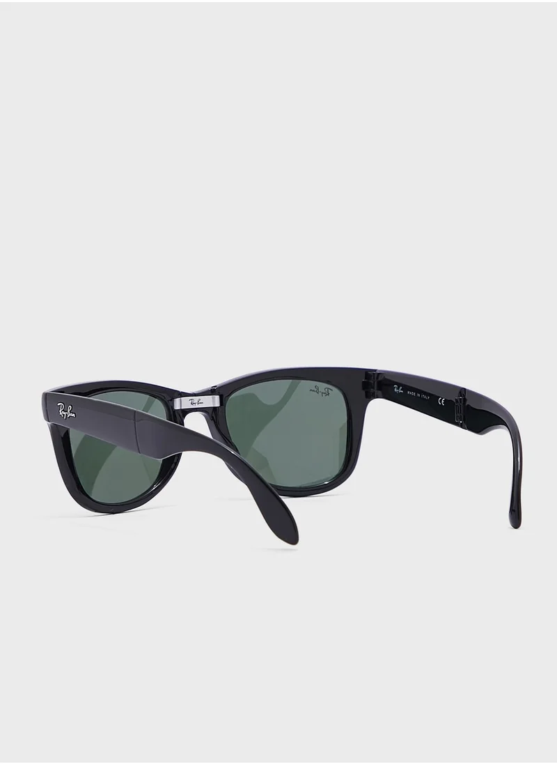 Ray-Ban 0Rb4105 Folding Wayfarer Sunglasses