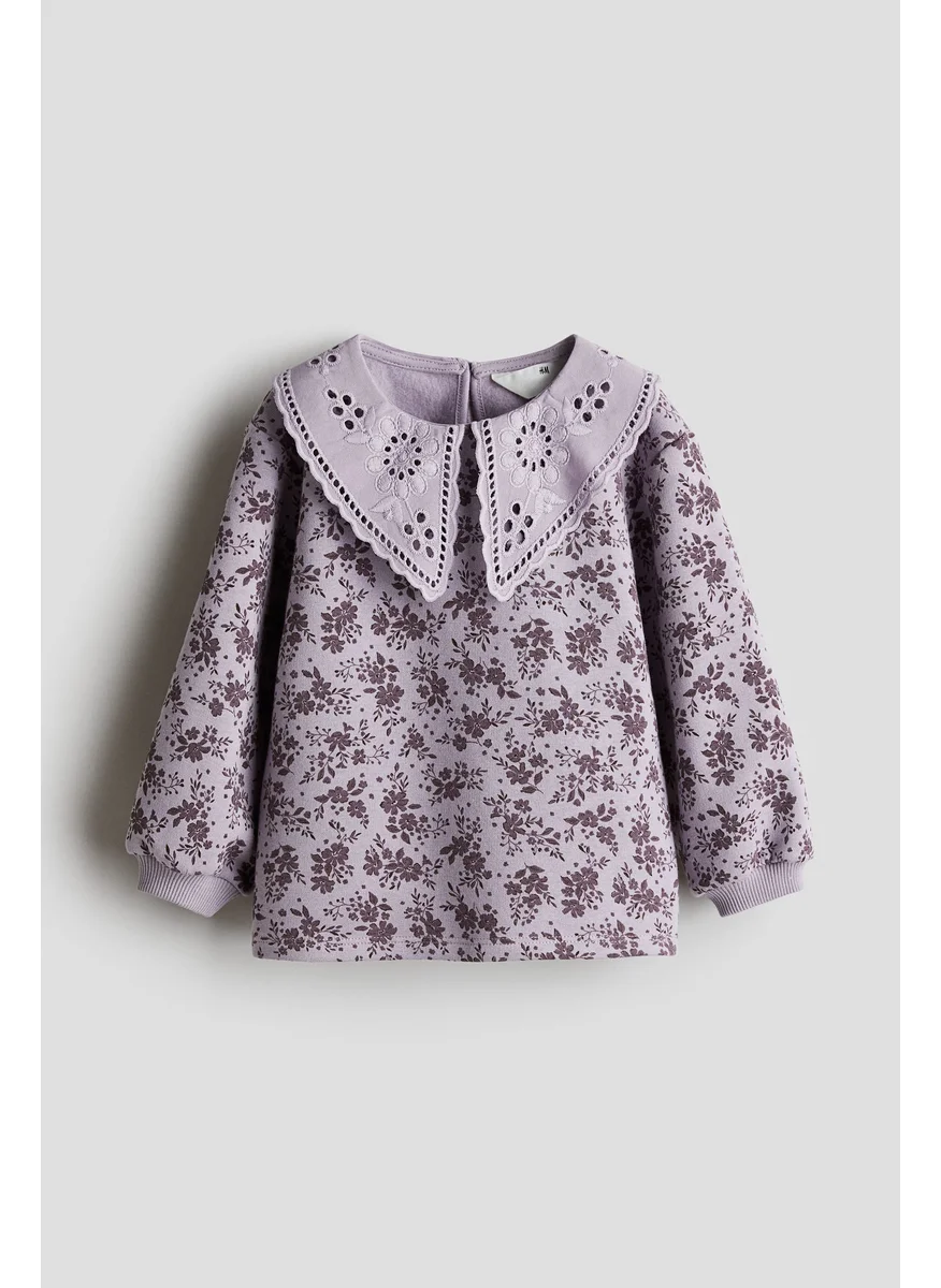 اتش اند ام Peter Pan-Collared Sweatshirt