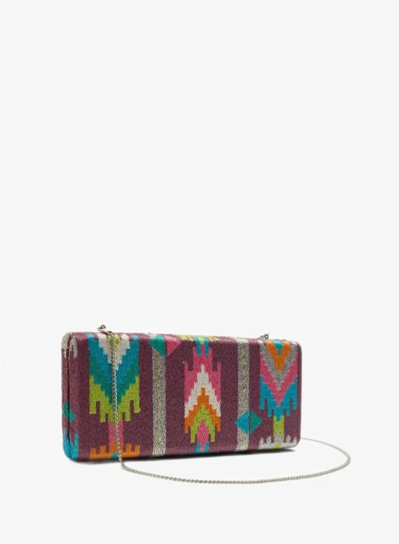 PARFOIS Multicolour Multicolor beaded party clutch for Women | Best Price UAE
