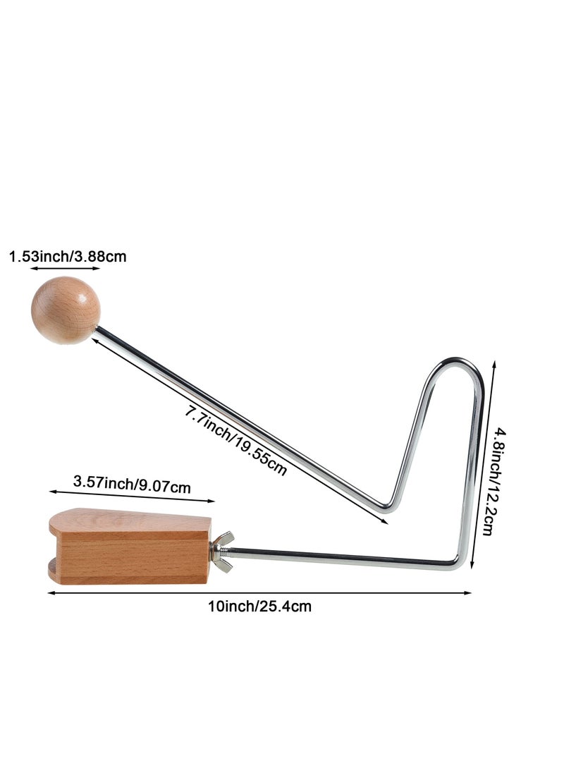 null - Vibraslap - Percussion Instrument Rotate the Sound Chamber and the Sound will Vary Easy to Carry Makes a Distinctive Chattering Sound - Image 1