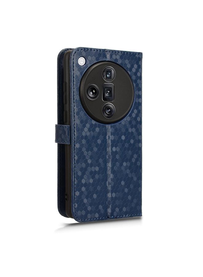 اس-توب جراب هاتف OPPO Find X7 Ultra مصنوع من الجلد بتصميم نقاط قرص العسل - Image 3