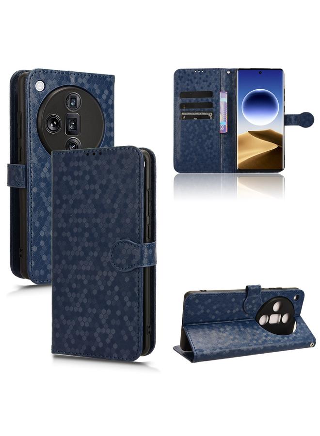 اس-توب جراب هاتف OPPO Find X7 Ultra مصنوع من الجلد بتصميم نقاط قرص العسل - Image 1