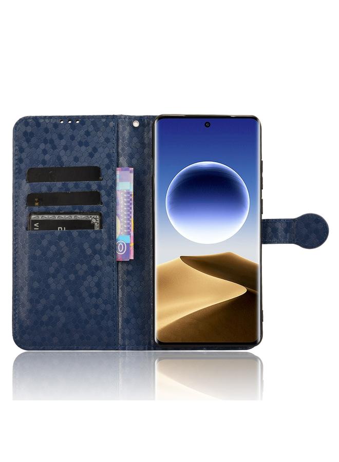 اس-توب جراب هاتف OPPO Find X7 Ultra مصنوع من الجلد بتصميم نقاط قرص العسل - Image 4