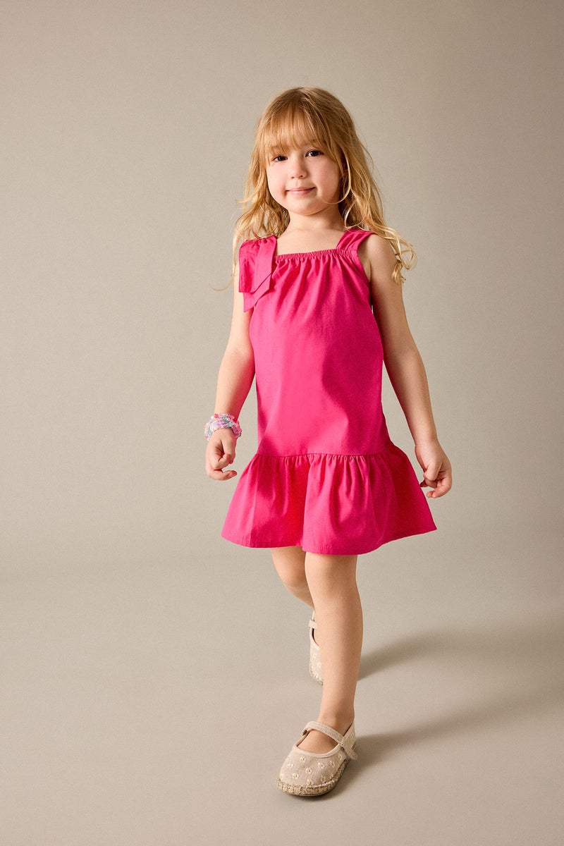 DeFacto Pink BabyGirl Baby Girl Sleeveless Poplin Dress Casual - Image 1
