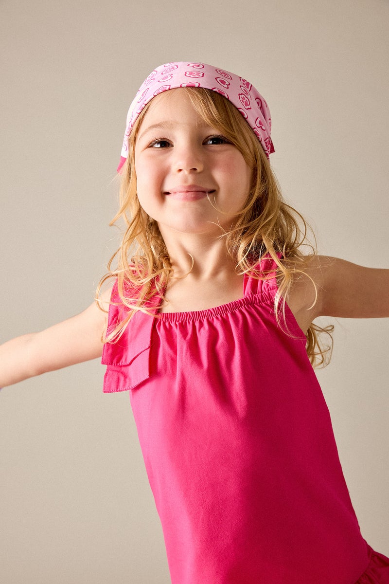 DeFacto Pink BabyGirl Baby Girl Sleeveless Poplin Dress Casual - Image 2