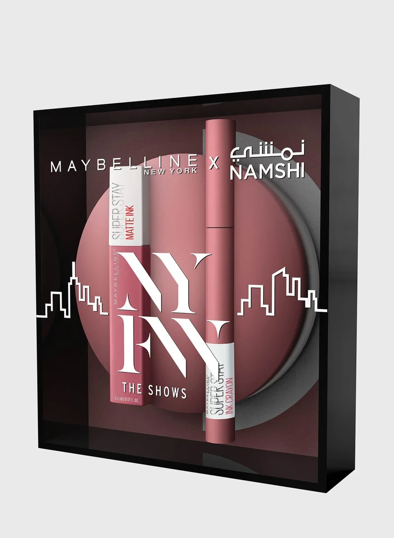 MAYBELLINE NEW YORK NYFW Superstay Lipstick + Superstay Crayon Saving @30%