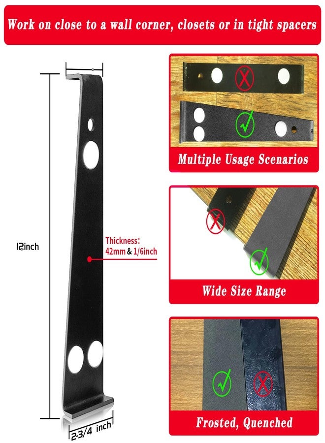 NAACOO Flooring Tools - Heavy Big Tapping Block + Heavy Duty Pull Bar, Needn't Hammer, for Vinyl Plank Flooring - Tapping Block Just Knock 1-2 Times to Complete Flooring Installation. - Image 3