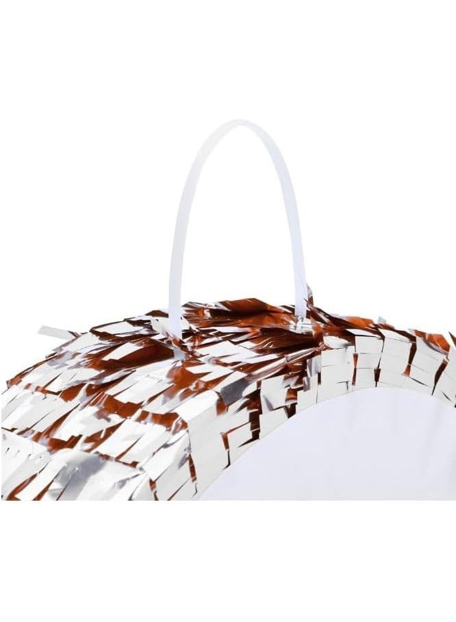 جولد إيدج زينة بينياتا عيد الميلاد بأرقام 42×30×8 سم، بينياتا من رقائق فضية مع عصا معصوبة العينين، قصاصات ورقية لحفلات أعياد الميلاد للأولاد والبنات، واحتفالات الذكرى السنوية، ولوازم الحفلات (الرقم 2) - Image 5