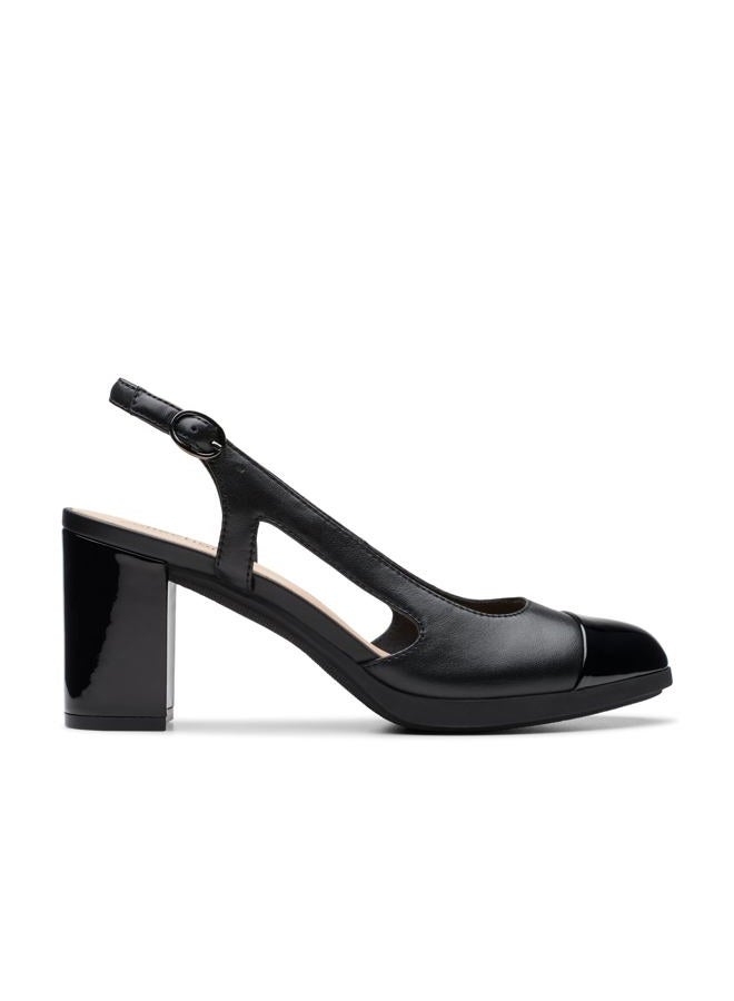 clarks Women's Bayla Joy Pump, Black Leather, 8 - Image 2