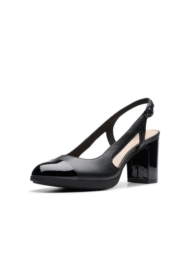 clarks Women's Bayla Joy Pump, Black Leather, 8 - Image 1