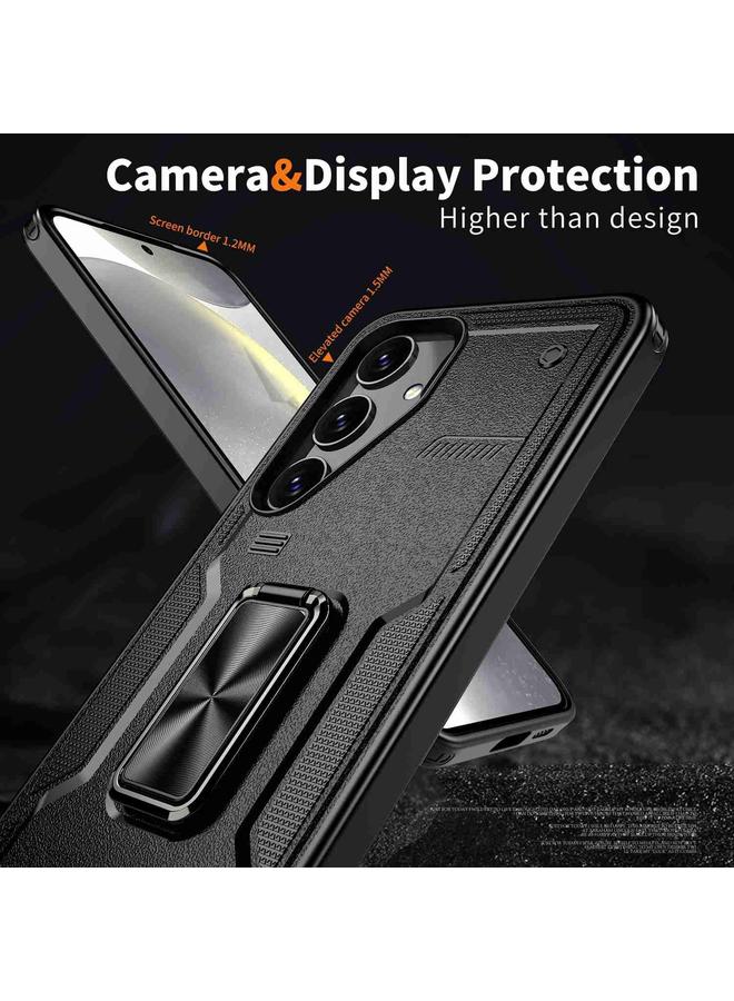 اس-توب جراب لهاتف Samsung Galaxy S25 5G، جراب هاتف هجين من مادة TPU مع حامل حلقي من الكمبيوتر الشخصي - Image 5