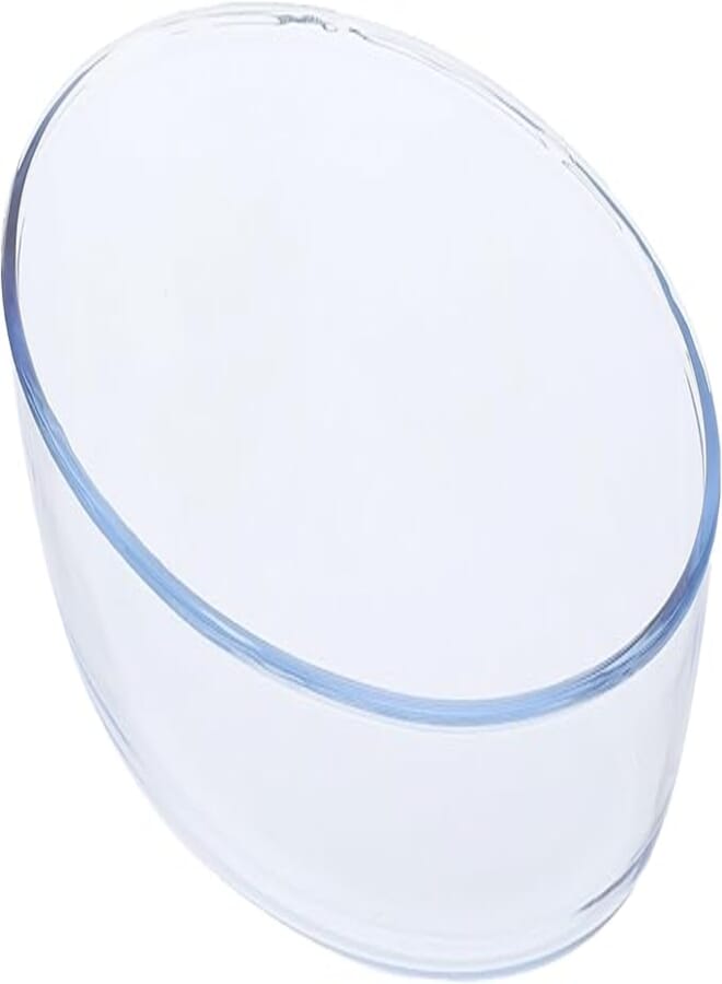 BRO ART Oven Glass Oval Plain Tray / 1550 cc - 53 Oz/Elegant design, Trusted Brand, Attractive shape