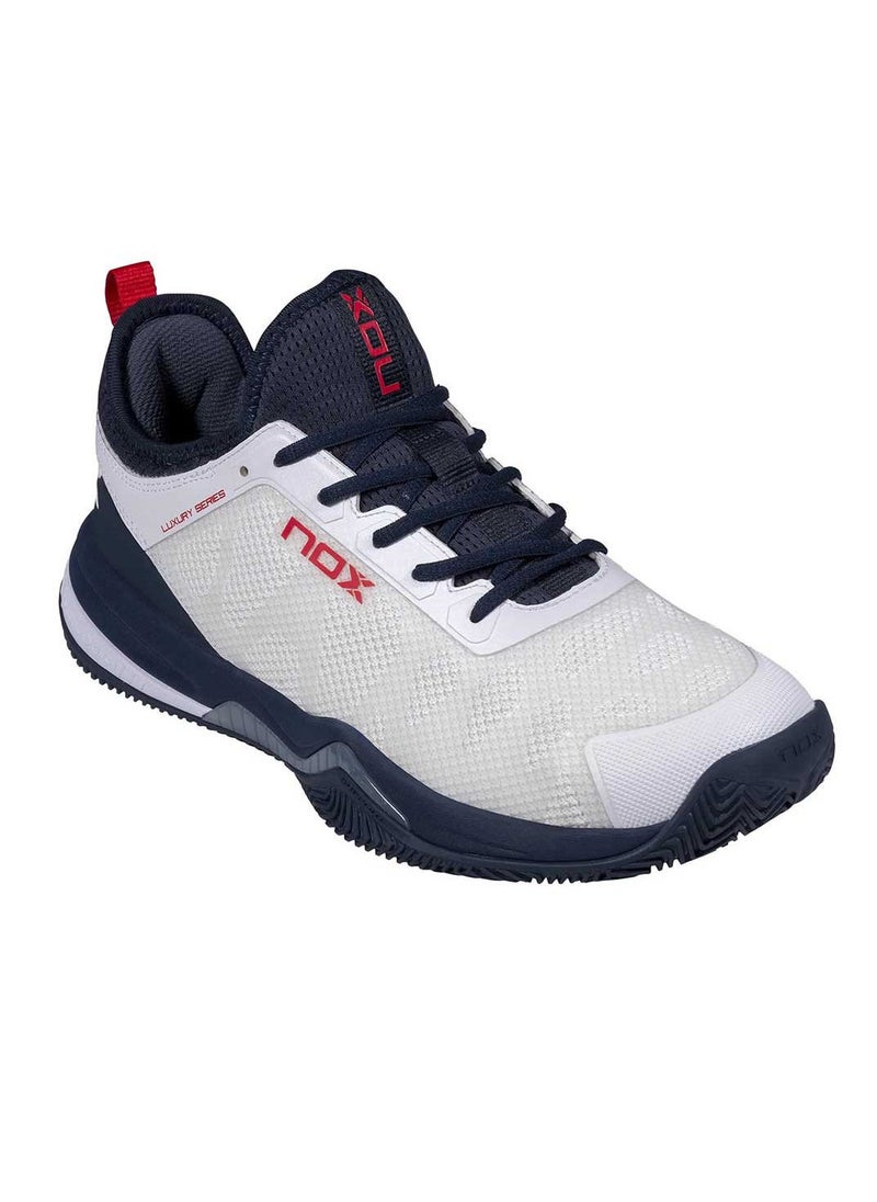 NOX - Lux Nerbo White/Navy Padel Shoes - Image 1