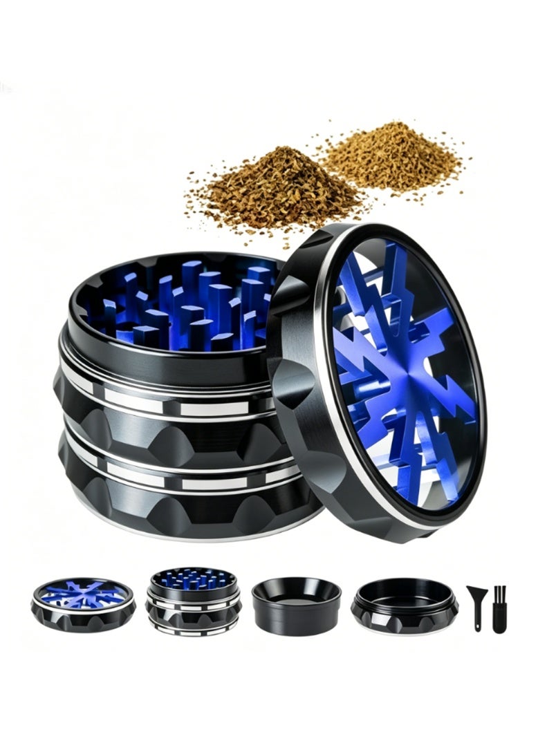 Arabest 2.5" Spice Grinder, Aluminum Alloy Grinder for Kitchen Portable Herb Mill Grinder for Spice Blue - Image 1