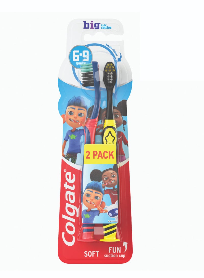 Colgate Toothbrush Big Kids 6-9 years Soft 2 Pack  - Image 1