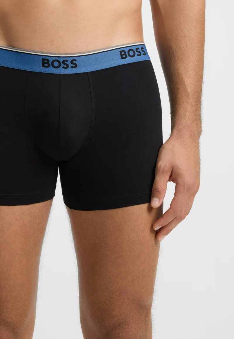 BOSS Three-pack of logo-waistband boxer briefs