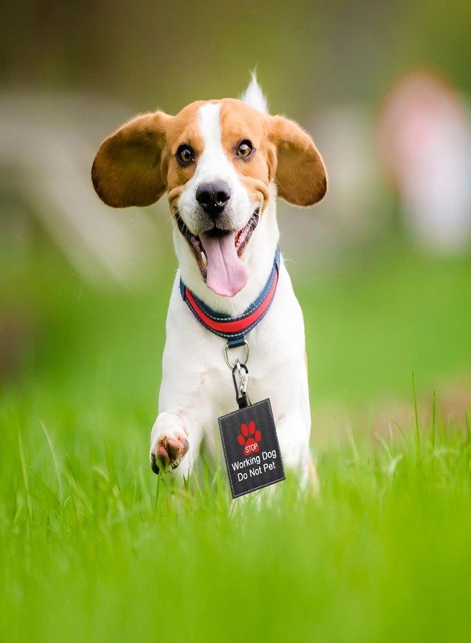 BLUPARK Funny Dog Leash Sleeve Working Dog Do Not Pet Dog Leash Wrap Wrap Alert Hanging ID Patch Tag Pet Birthday Gift (Working Not Pet-Tag) - Image 5