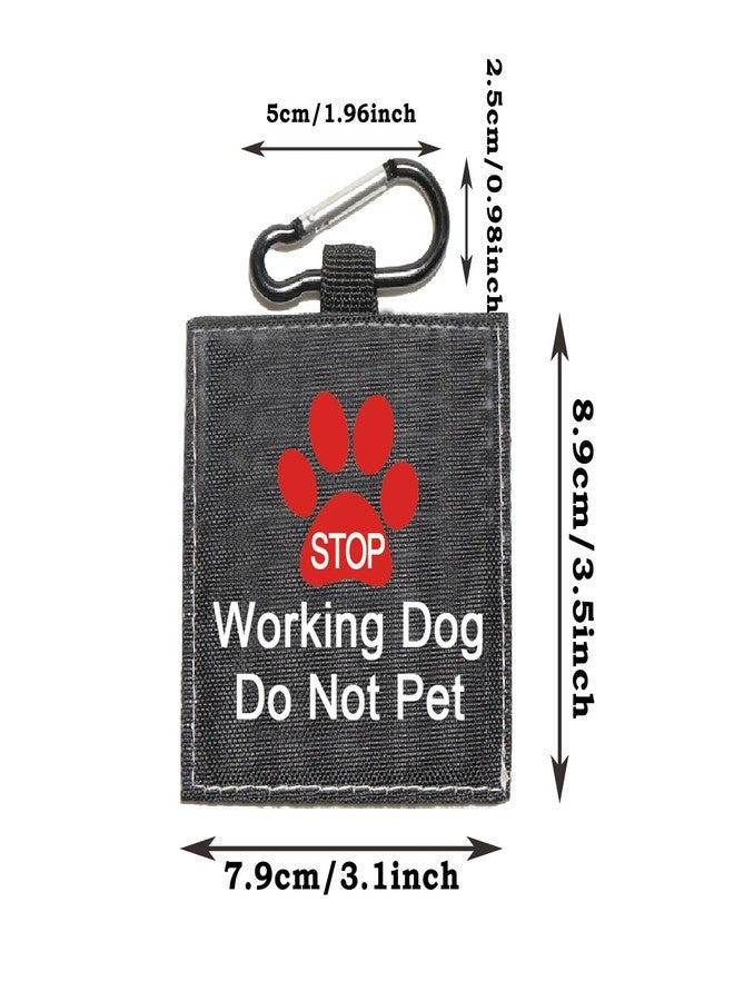 BLUPARK Funny Dog Leash Sleeve Working Dog Do Not Pet Dog Leash Wrap Wrap Alert Hanging ID Patch Tag Pet Birthday Gift (Working Not Pet-Tag) - Image 2