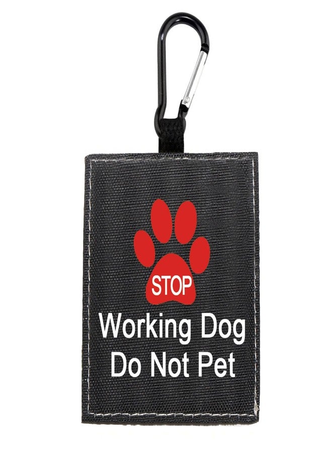 BLUPARK Funny Dog Leash Sleeve Working Dog Do Not Pet Dog Leash Wrap Wrap Alert Hanging ID Patch Tag Pet Birthday Gift (Working Not Pet-Tag) - Image 1