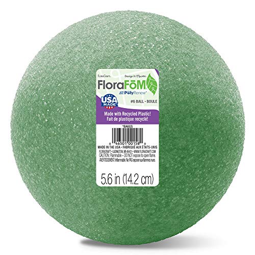 FloraCraft FloraFōM Ball 5.6 Inch Green - Image 1