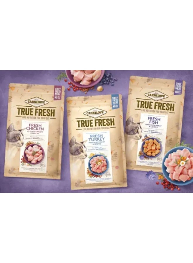 Carnilove True Fresh Chicken For Adult & Sterilised Dry Cat Food Bag 1.8kg - Image 3