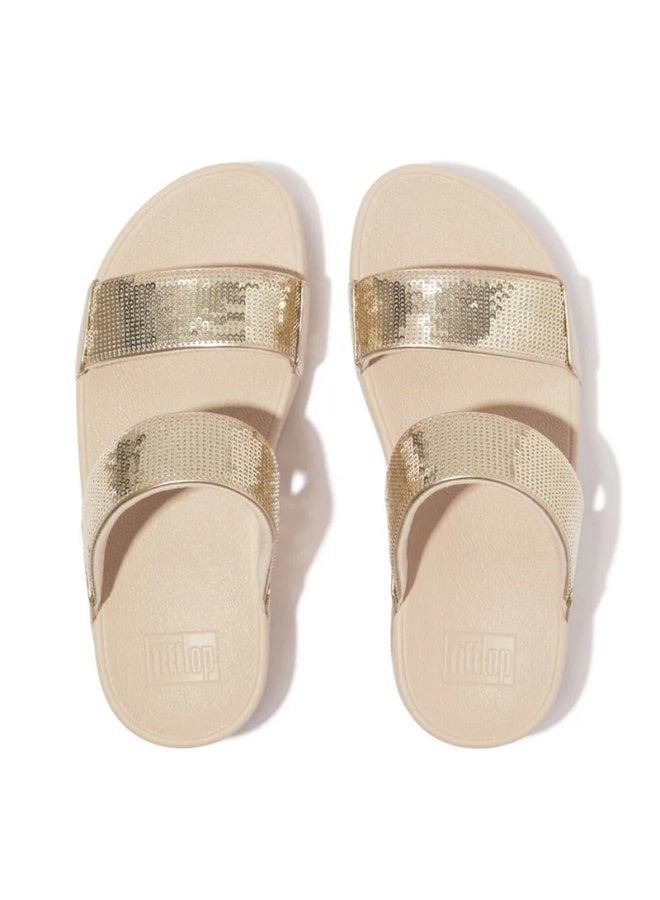 FitFlop 049-865 Fitflop Ladies Lulu Sequin Slides JF2-675 Platin - Image 4